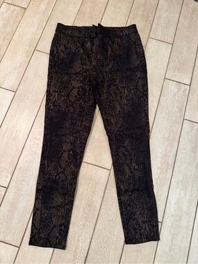 EXPRESS Skinny Black Snake-Print Jeans